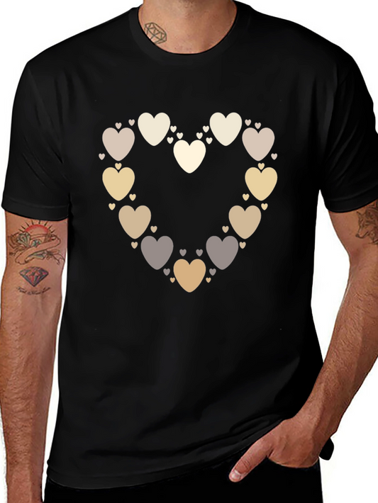 Heart of Hearts Graphic Tee - Black Casual Shirt