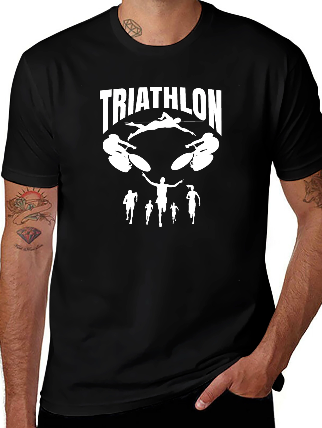 Triathlon T-Shirt - Swim Bike Run