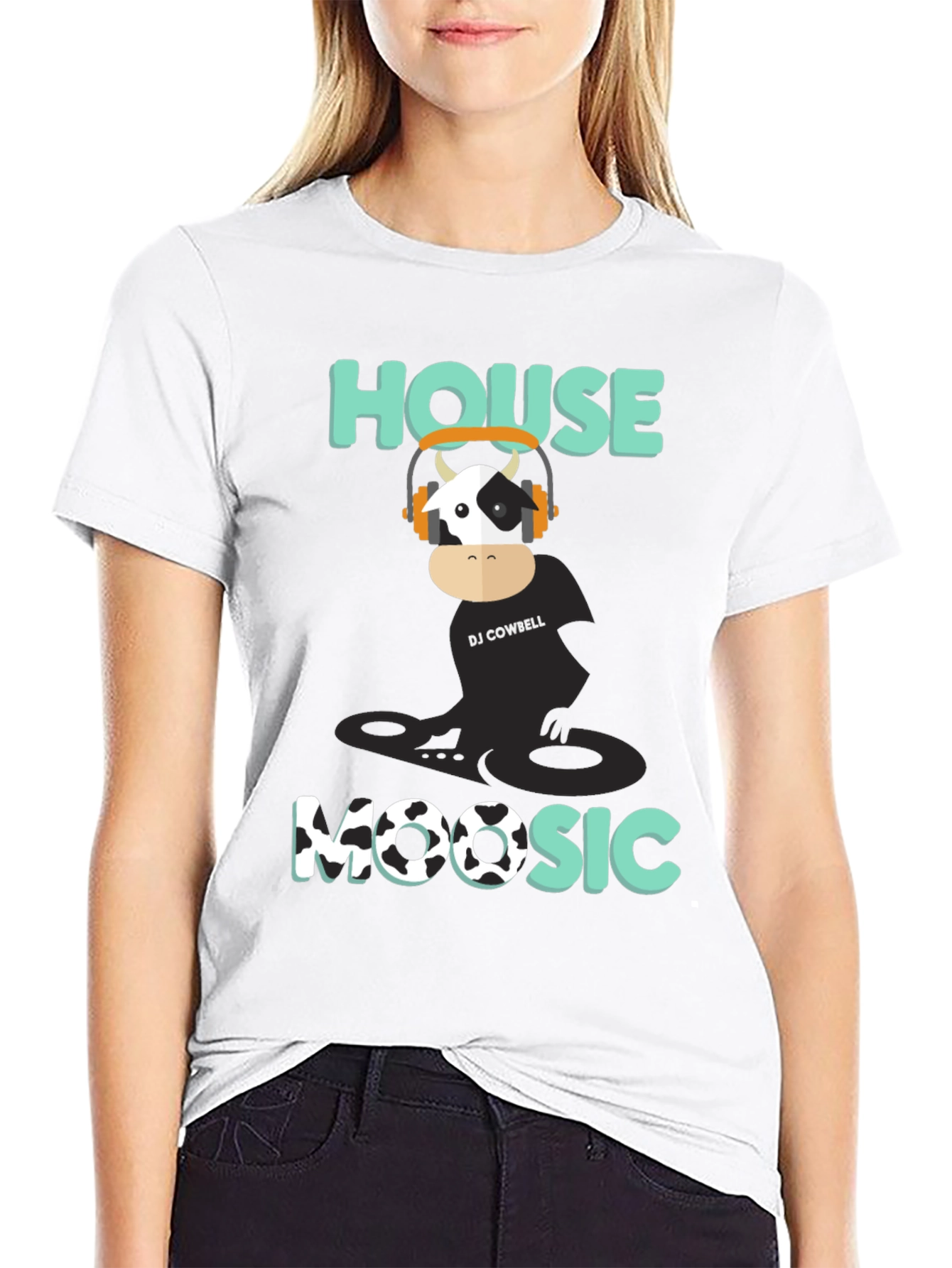 DJ Cowbell House Moosic T-Shirt - Black