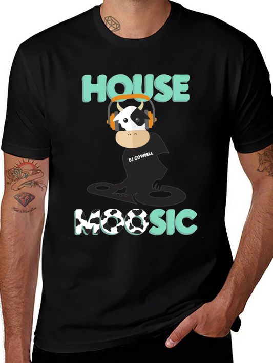 DJ Cowbell House Moosic T-Shirt - Black