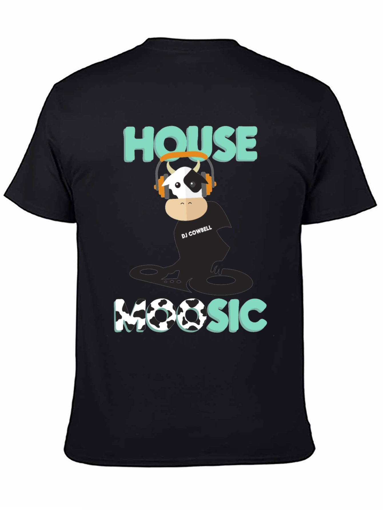DJ Cowbell House Moosic T-Shirt - Black