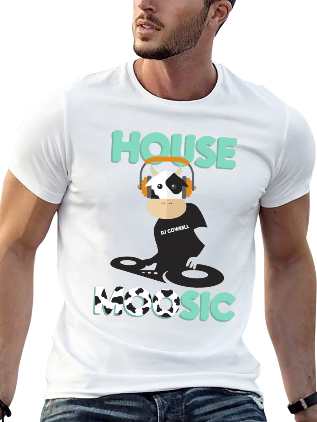 DJ Cowbell House Moosic T-Shirt - Black