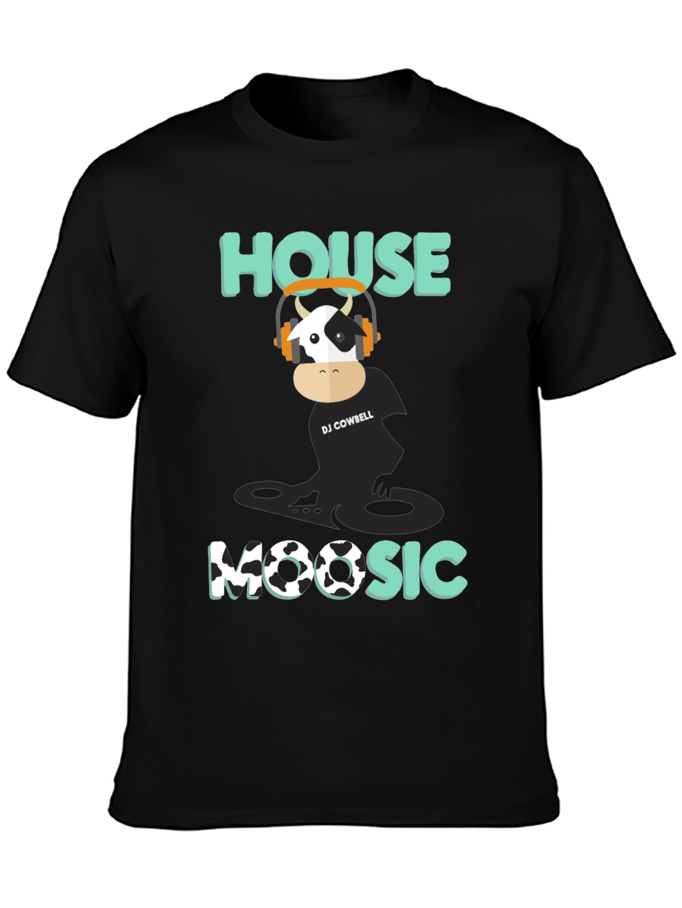 DJ Cowbell House Moosic T-Shirt - Black