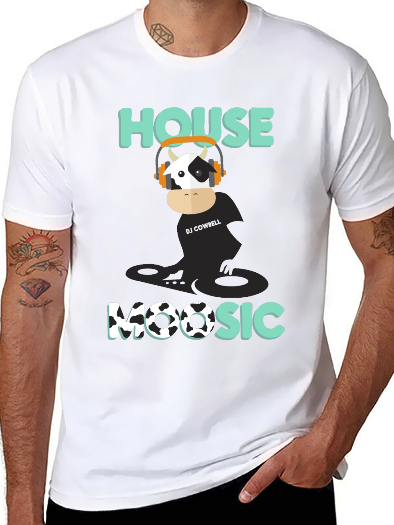 DJ Cowbell House Moosic T-Shirt - Black