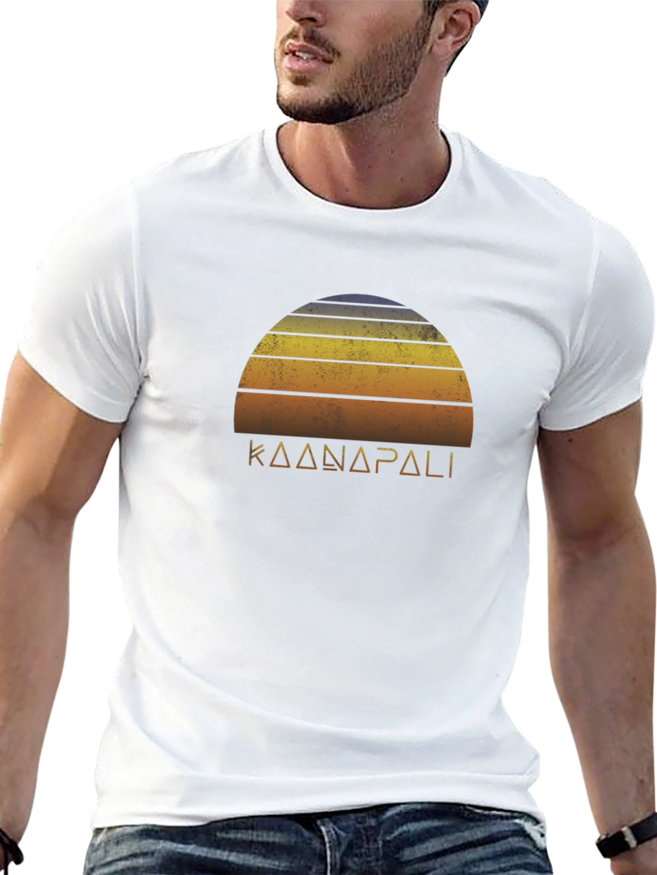 Kaanapali Sunset Graphic Tee - Black T-Shirt