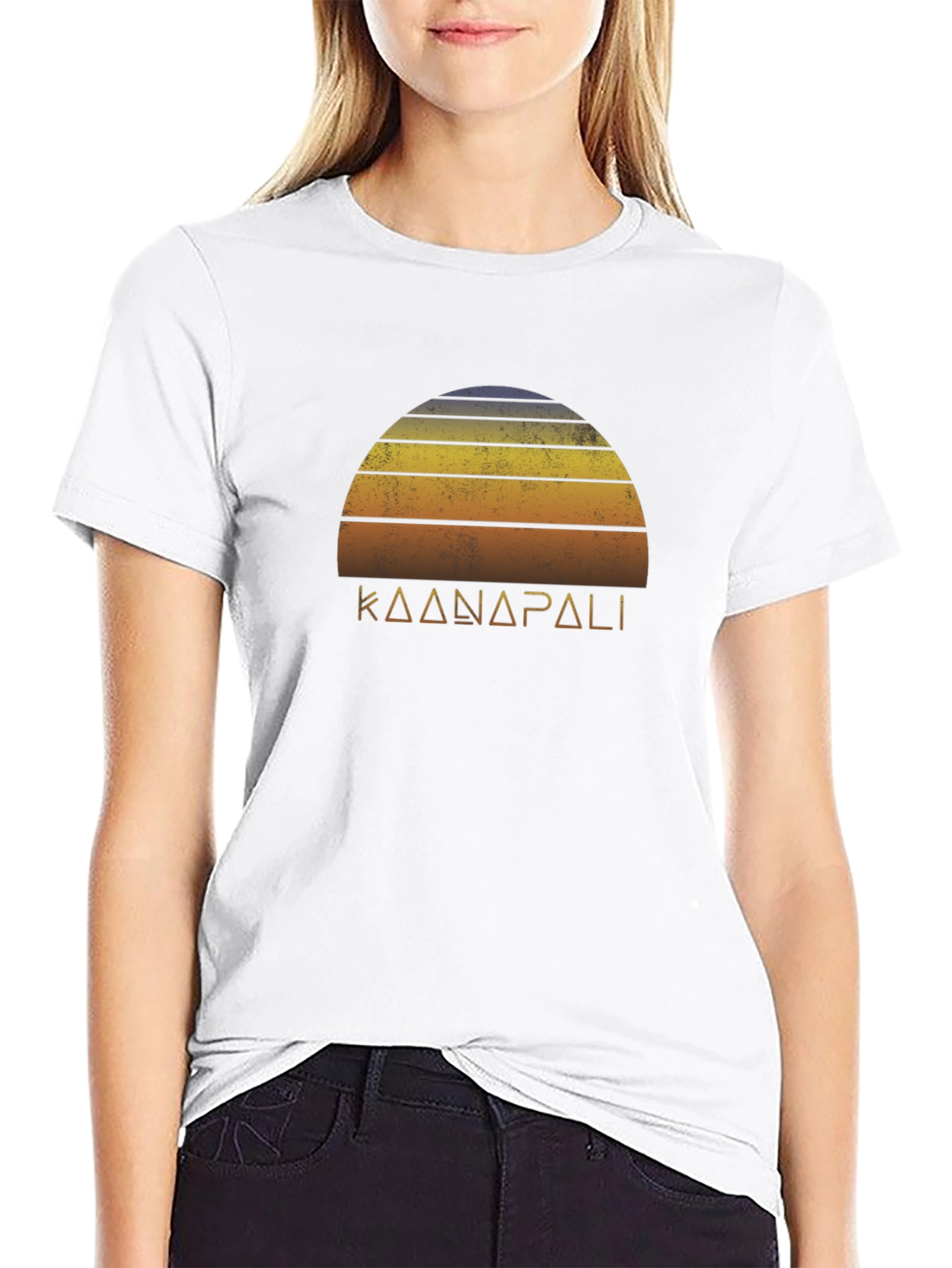 Kaanapali Sunset Graphic Tee - Black T-Shirt