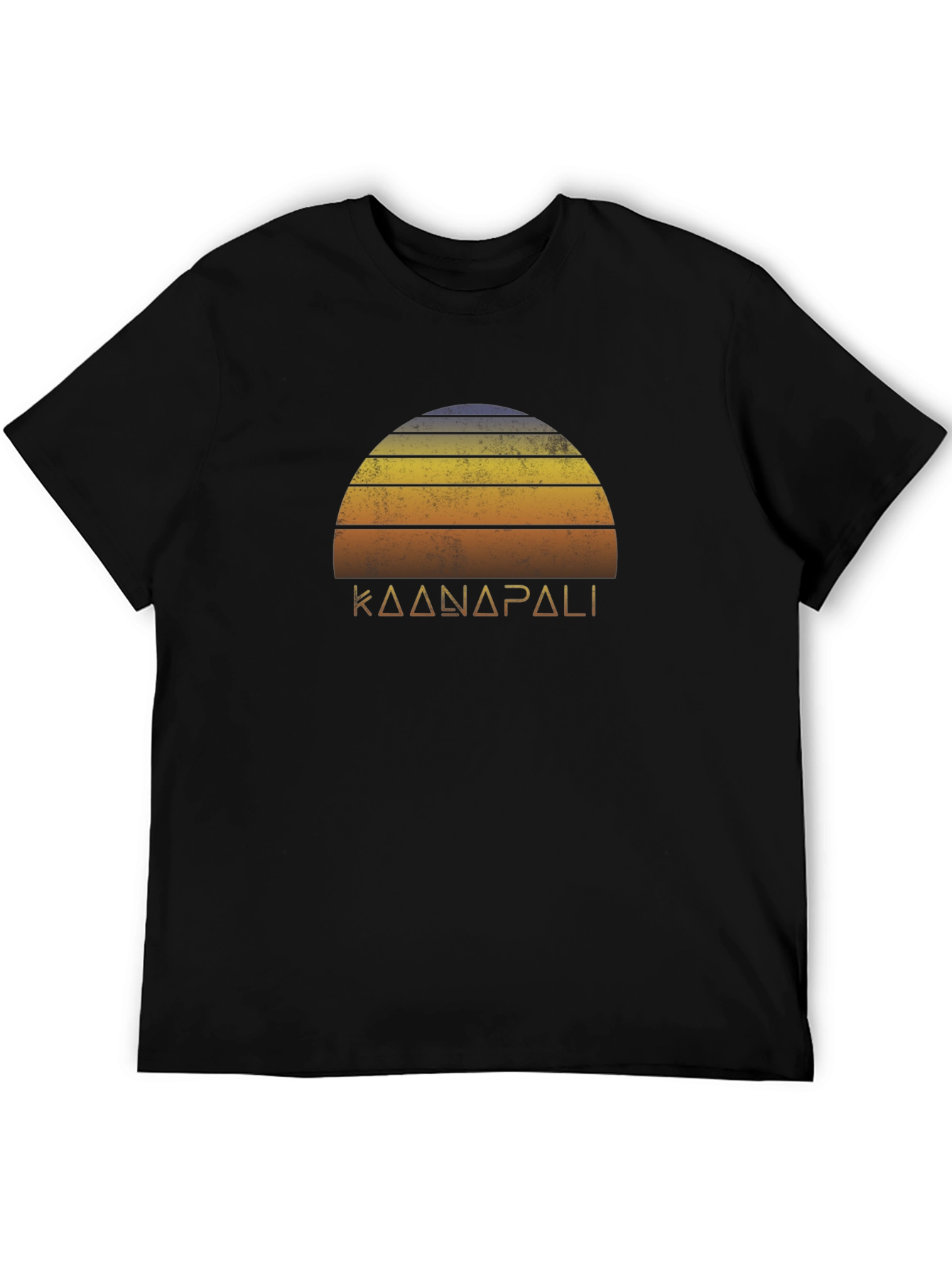 Kaanapali Sunset Graphic Tee - Black T-Shirt