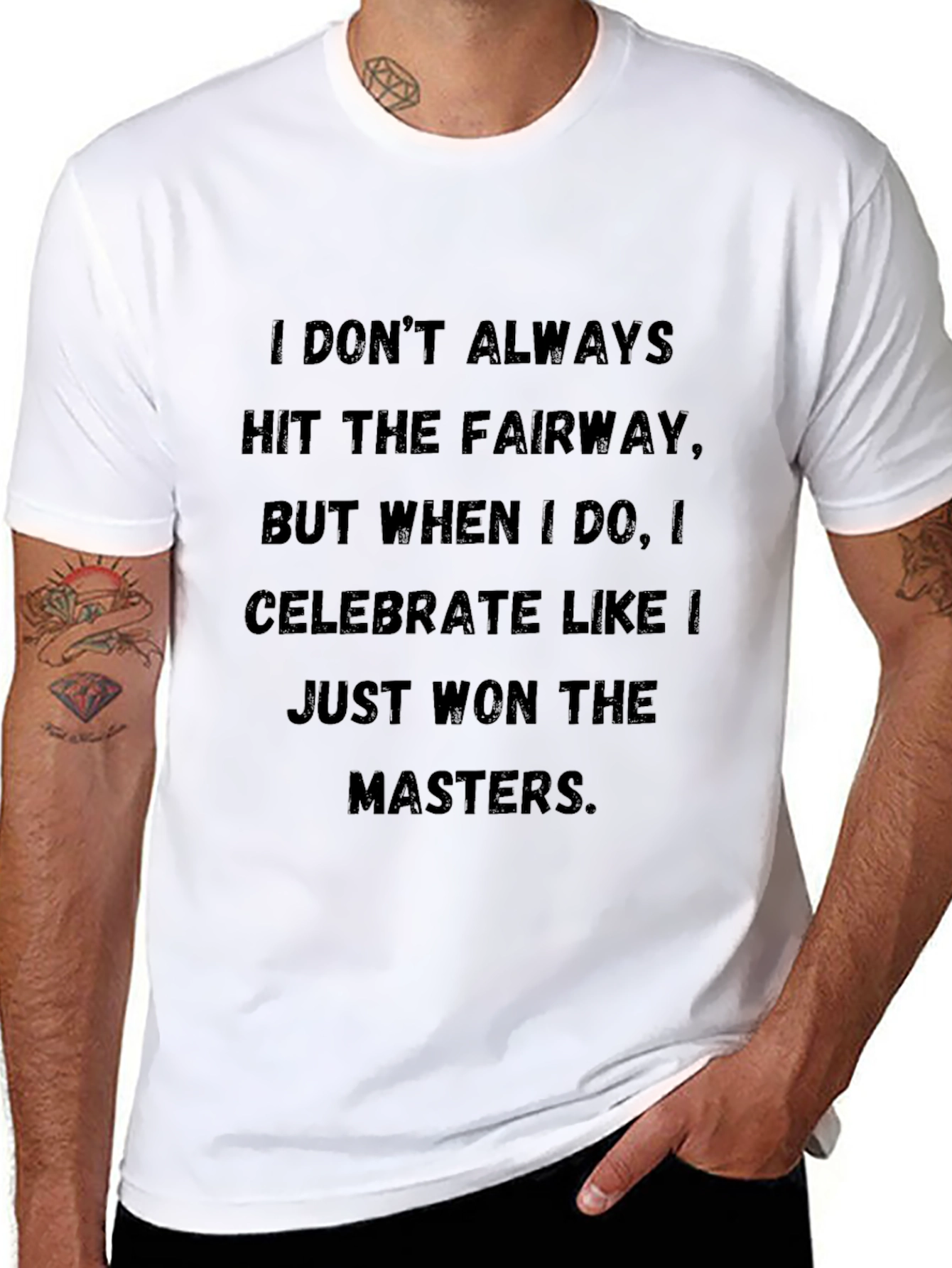 Golf Humor T-Shirt: Celebrate Like a Masters Champ