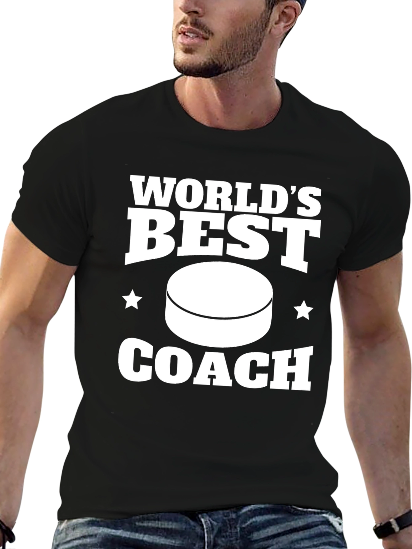 Worlds Best Coach T-Shirt Hockey Gift
