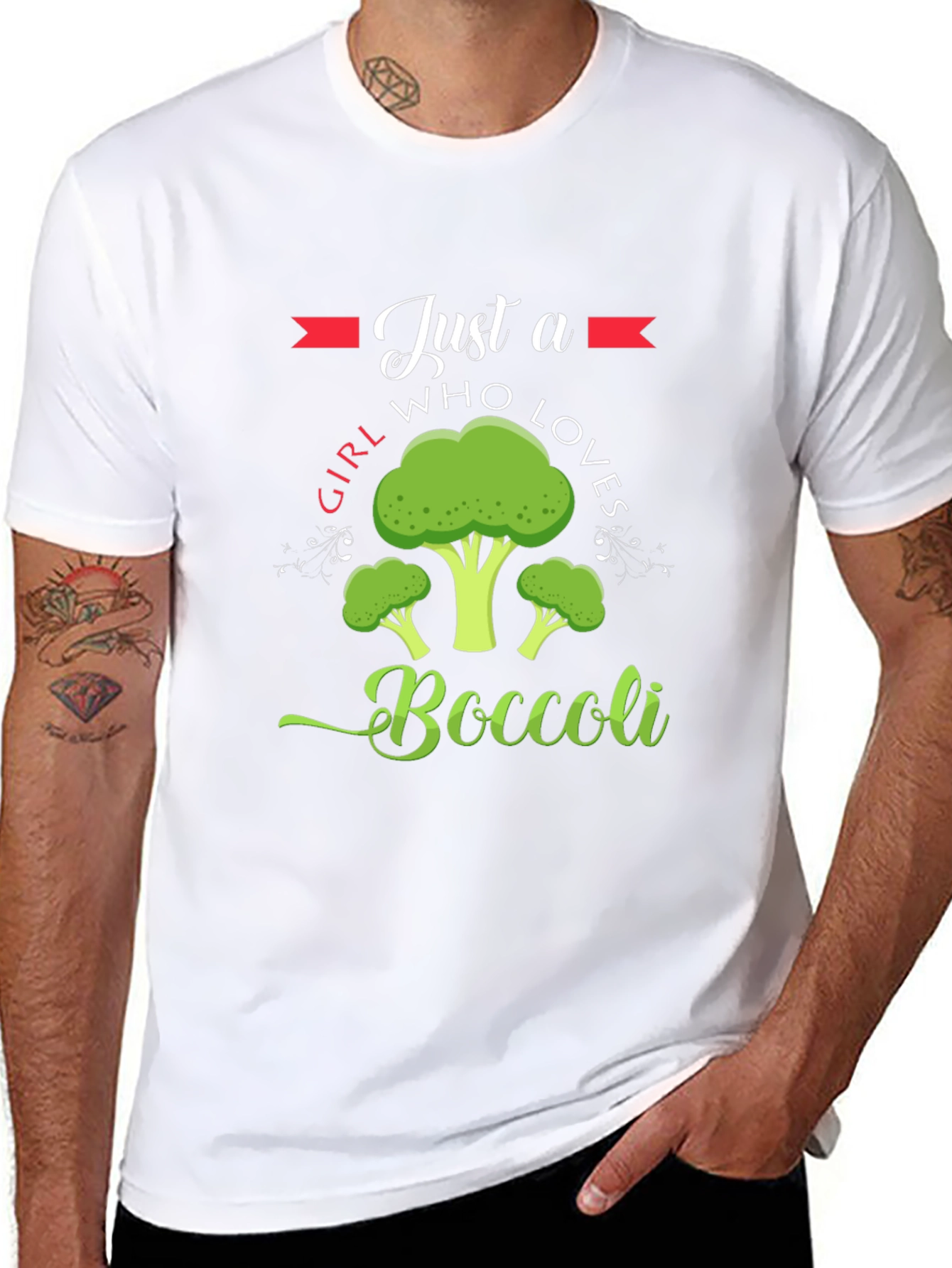 Just A Girl Who Loves Broccoli T-Shirt