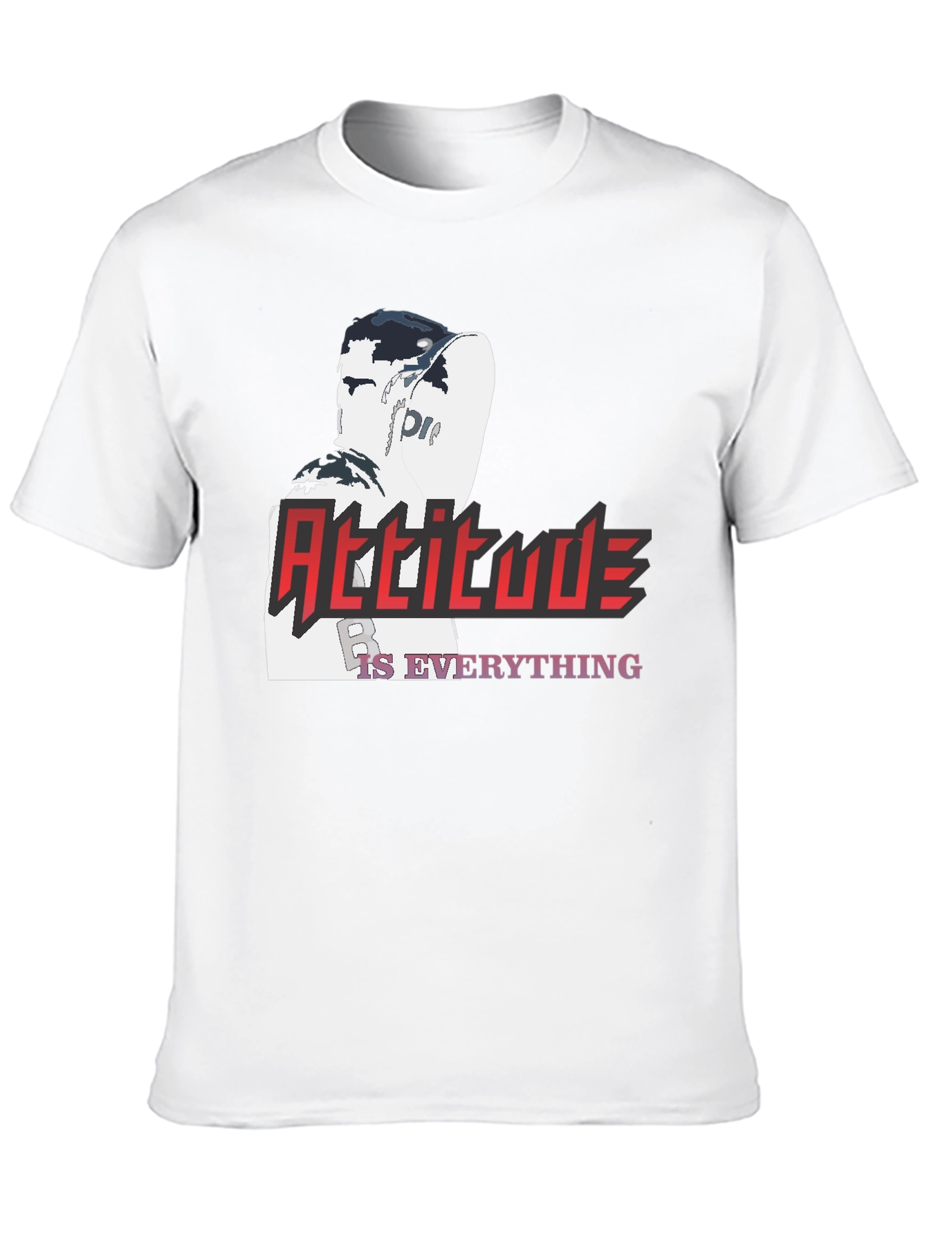 Attitude is Everything Graphic T-Shirt - Stylish Black Tee