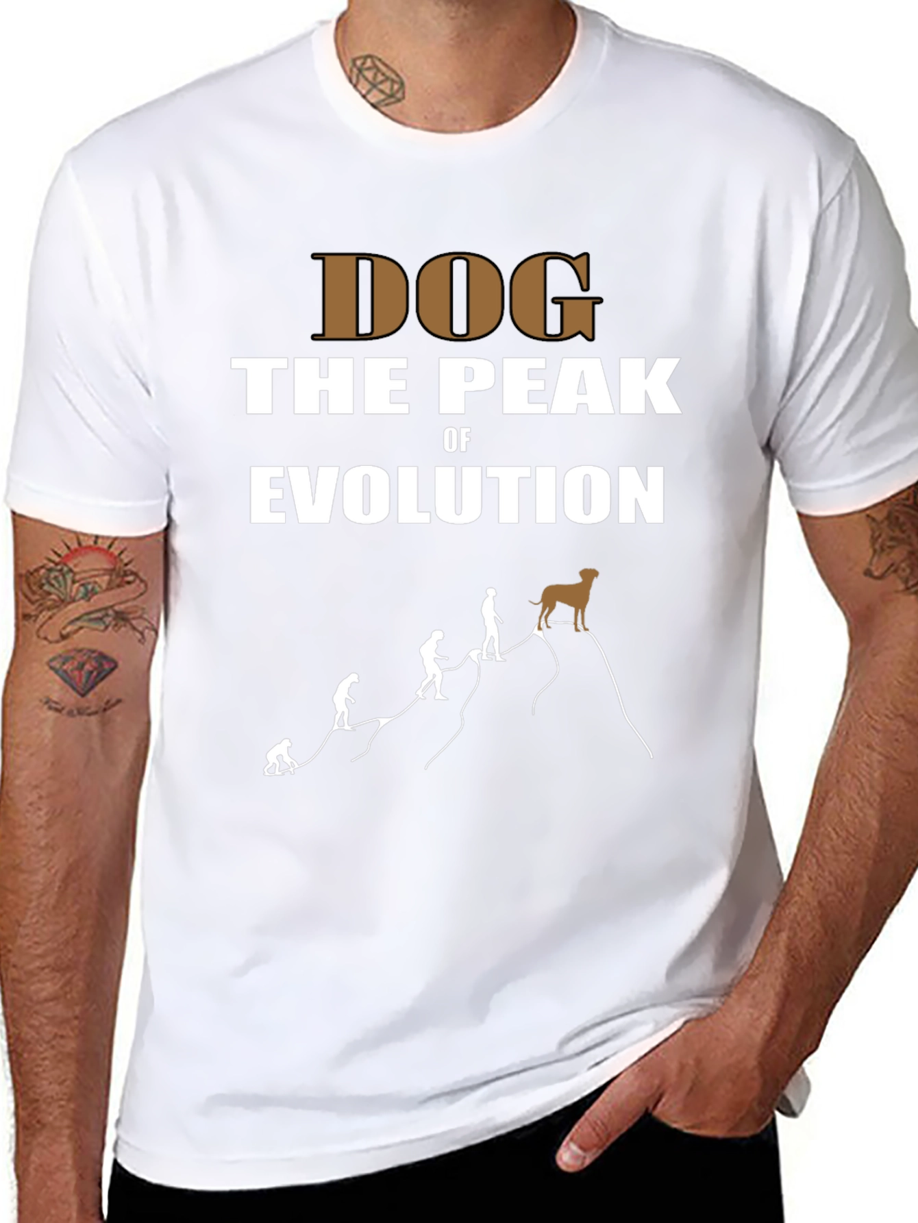 Dog the Peak of Evolution T-Shirt