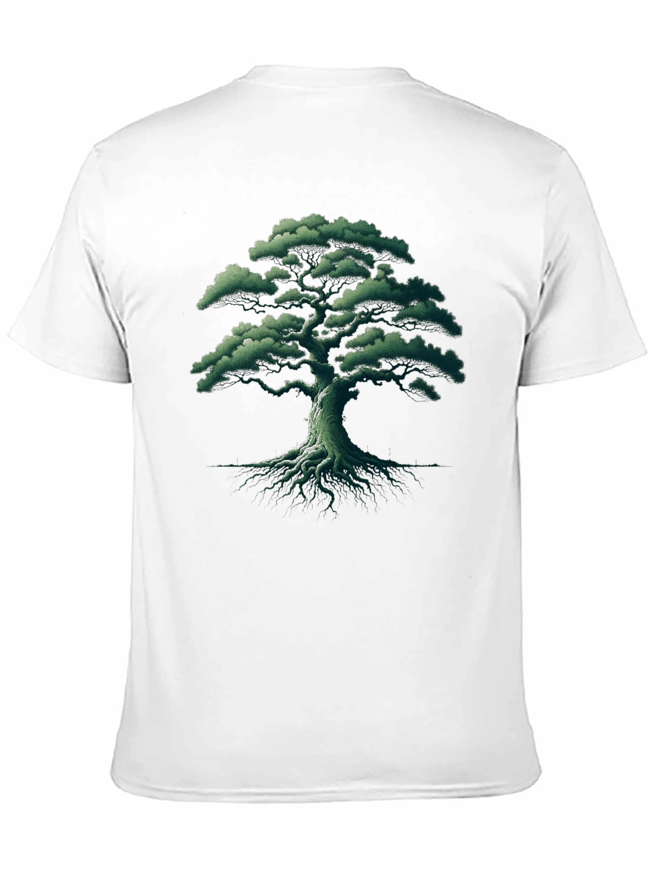 Nature Tree Graphic Tee - Black
