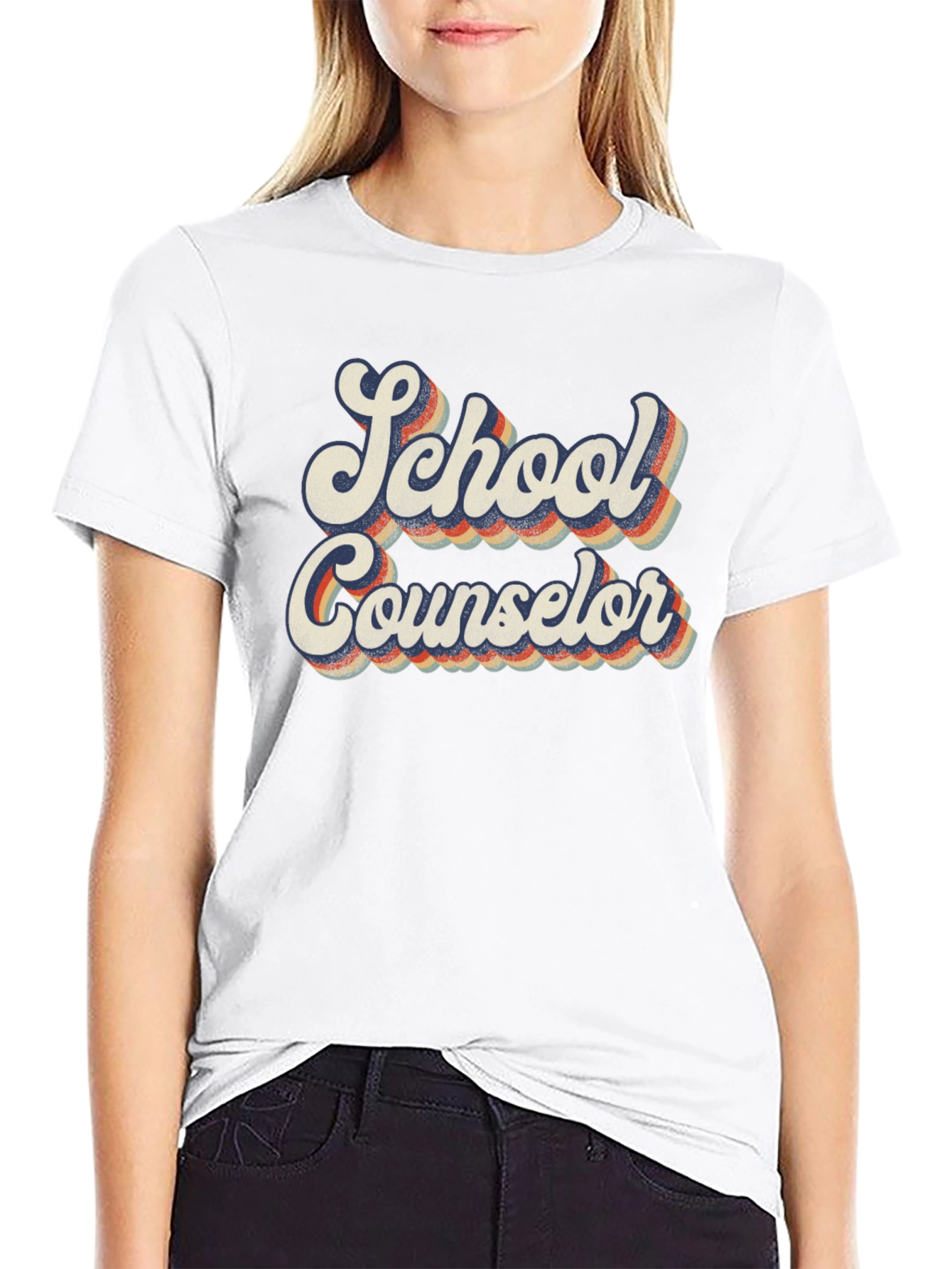 Retro School Counselor Graphic Tee