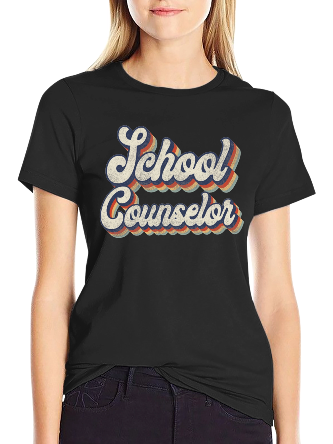 Retro School Counselor Graphic Tee
