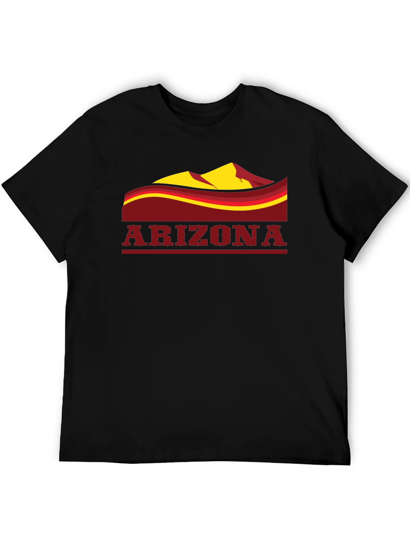 Arizona Graphic T-Shirt - Black Cotton Blend Tee