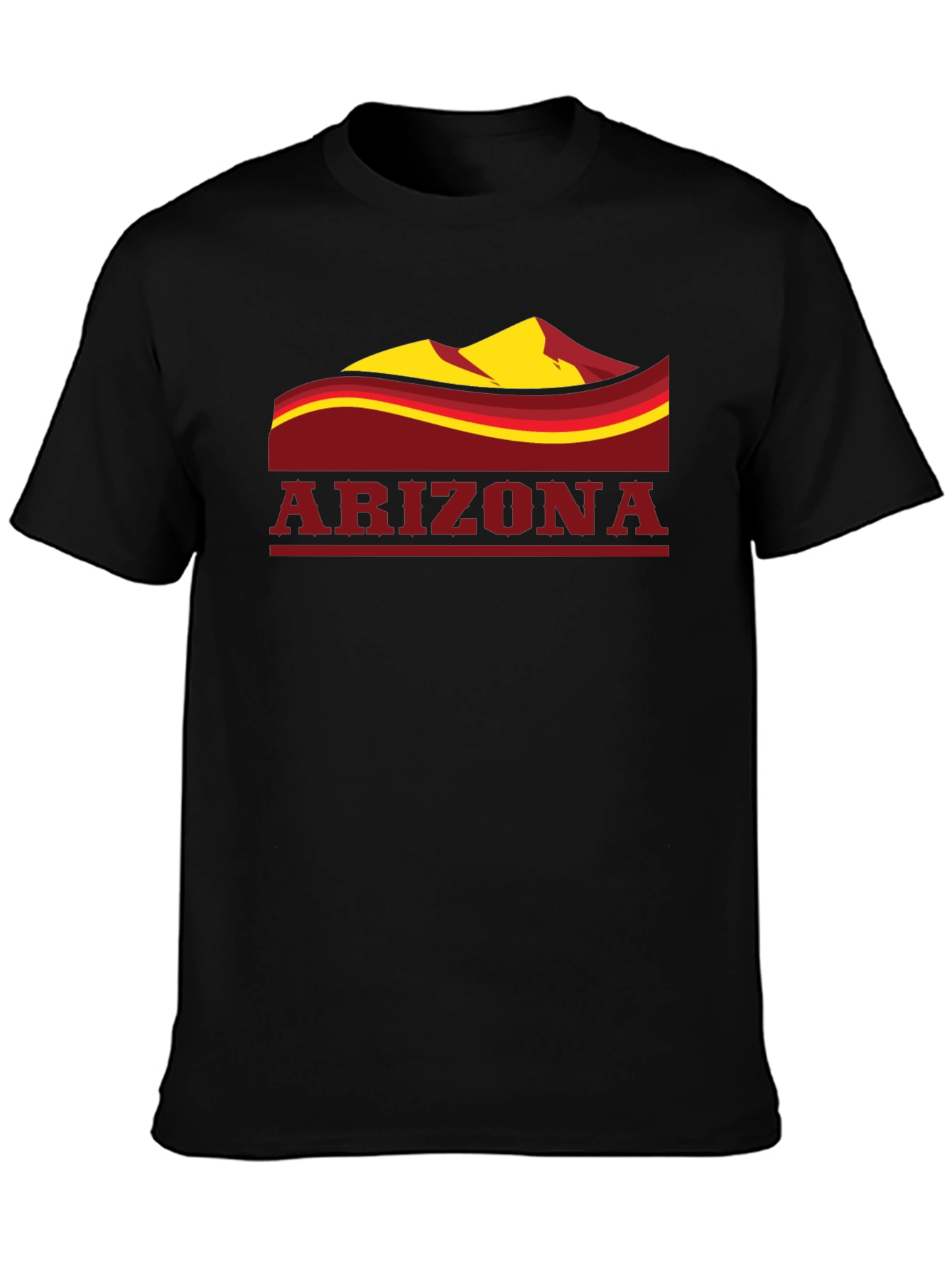 Arizona Graphic T-Shirt - Black Cotton Blend Tee