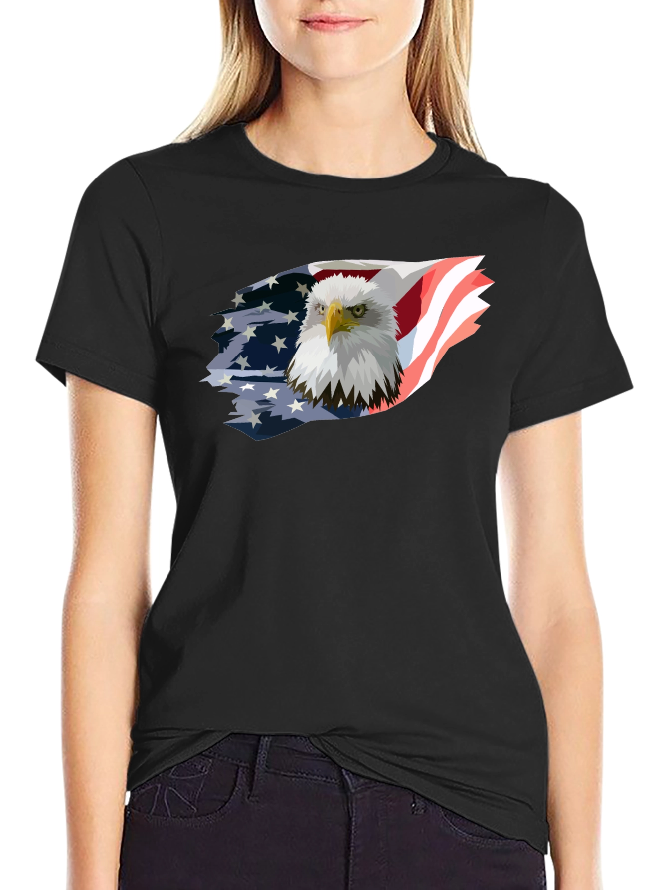 American Eagle Flag Graphic Tee