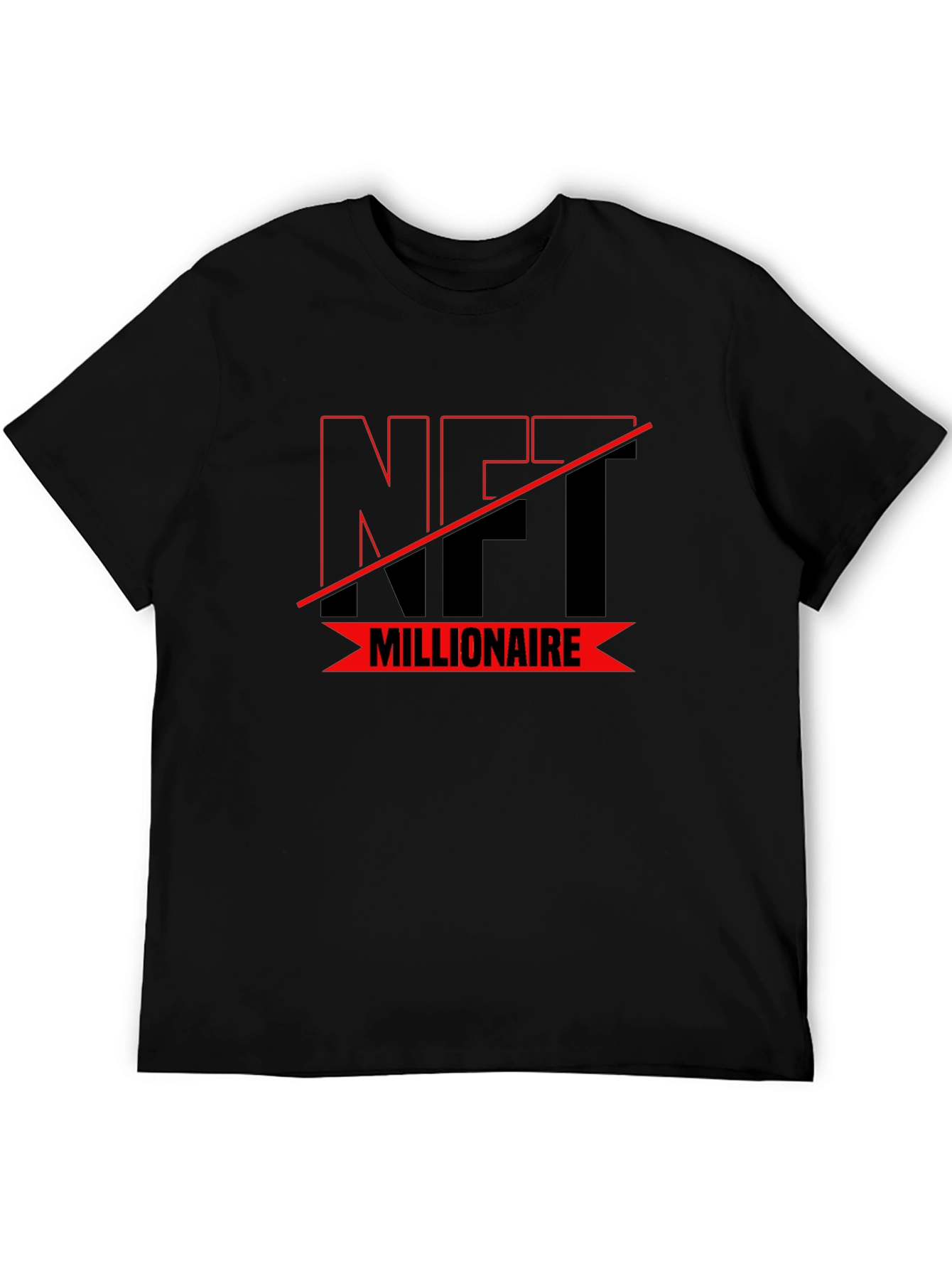 NFT Millionaire T-Shirt - Black Graphic Tee