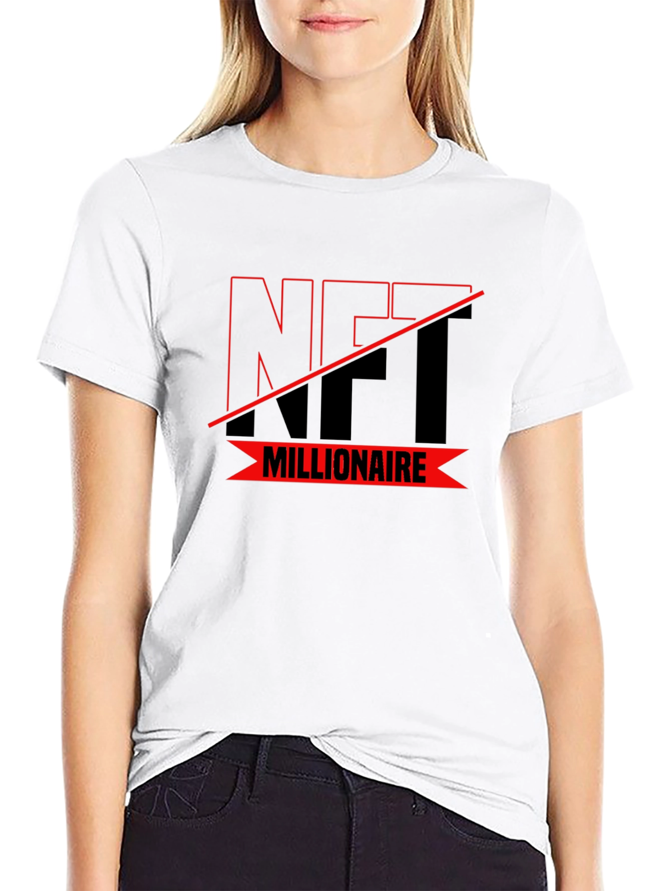 NFT Millionaire T-Shirt - Black Graphic Tee