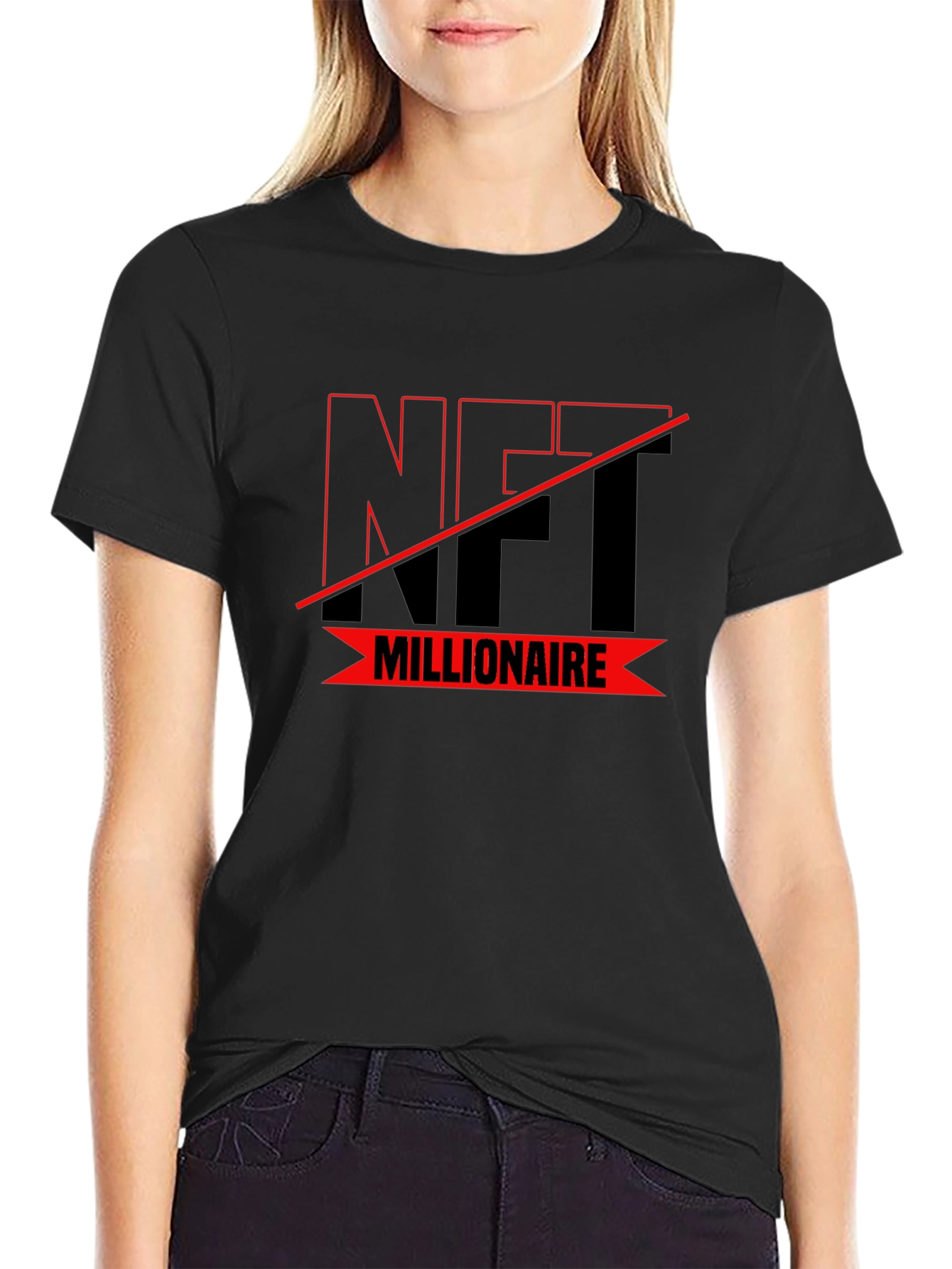 NFT Millionaire T-Shirt - Black Graphic Tee