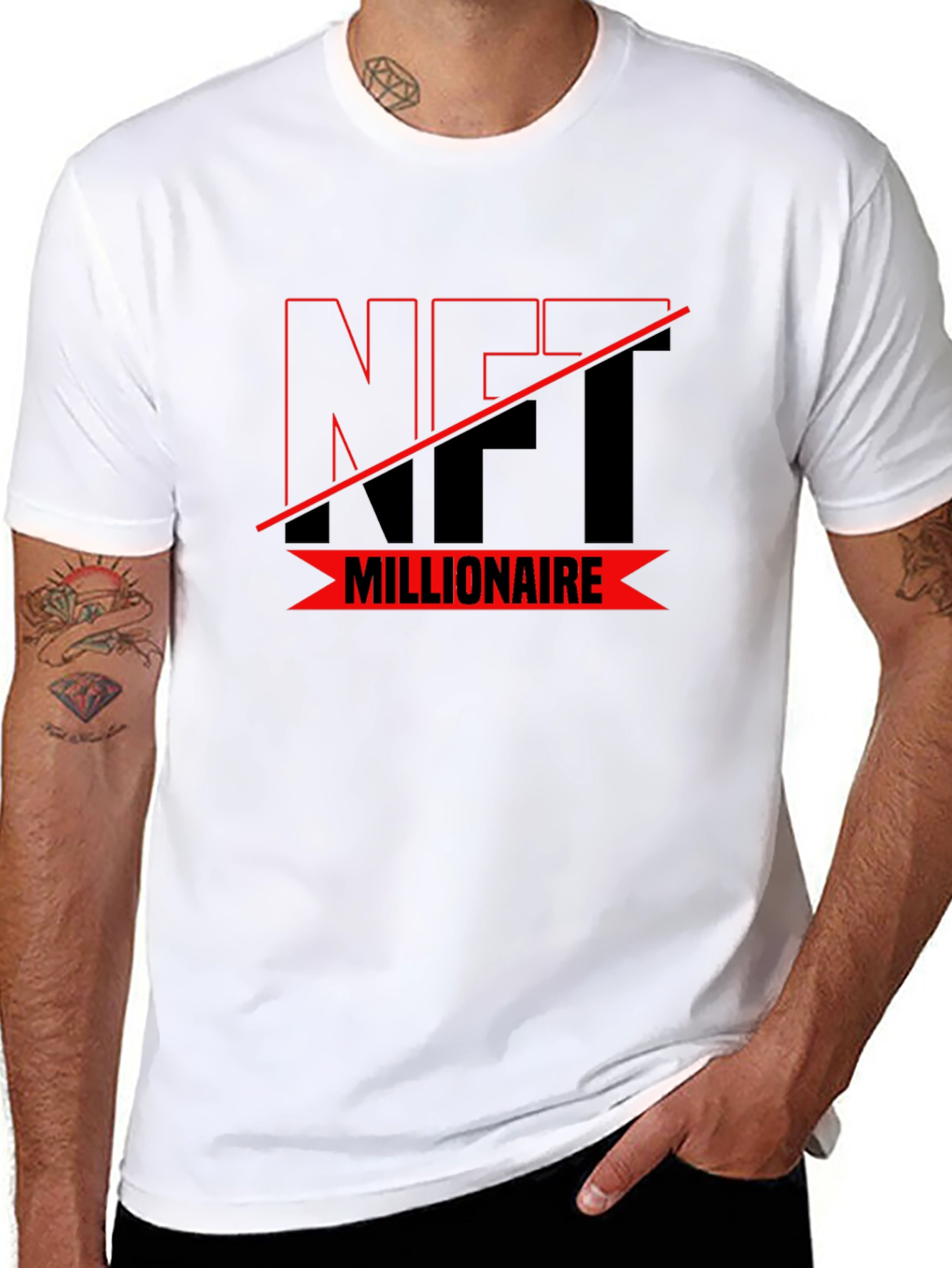 NFT Millionaire T-Shirt - Black Graphic Tee