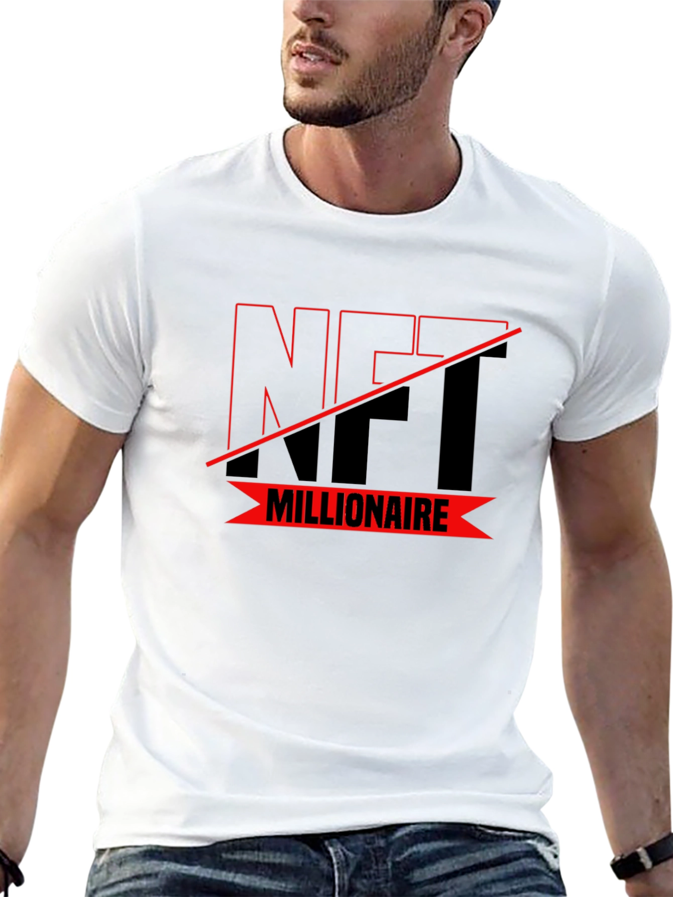 NFT Millionaire T-Shirt - Black Graphic Tee