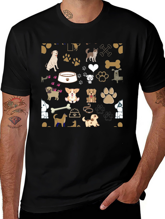 Dog Lover T-Shirt - All Over Print Cute Dog Breeds