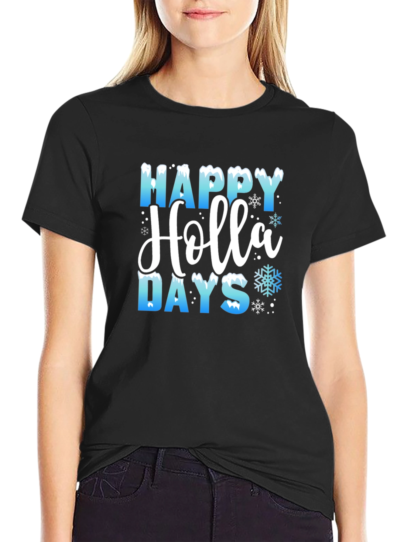 Happy Holla Days T-Shirt Holiday Tee