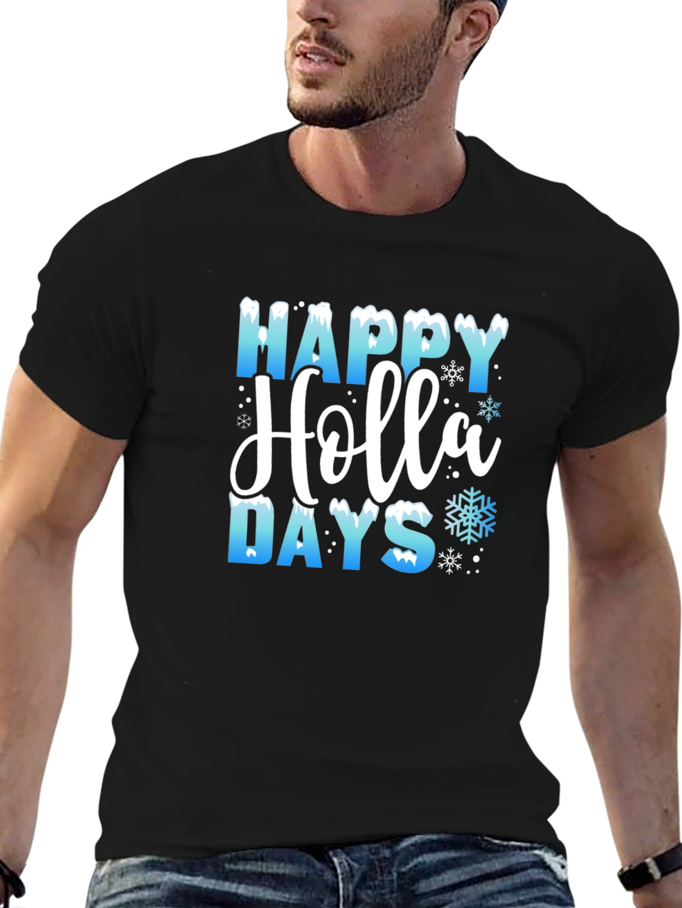 Happy Holla Days T-Shirt Holiday Tee
