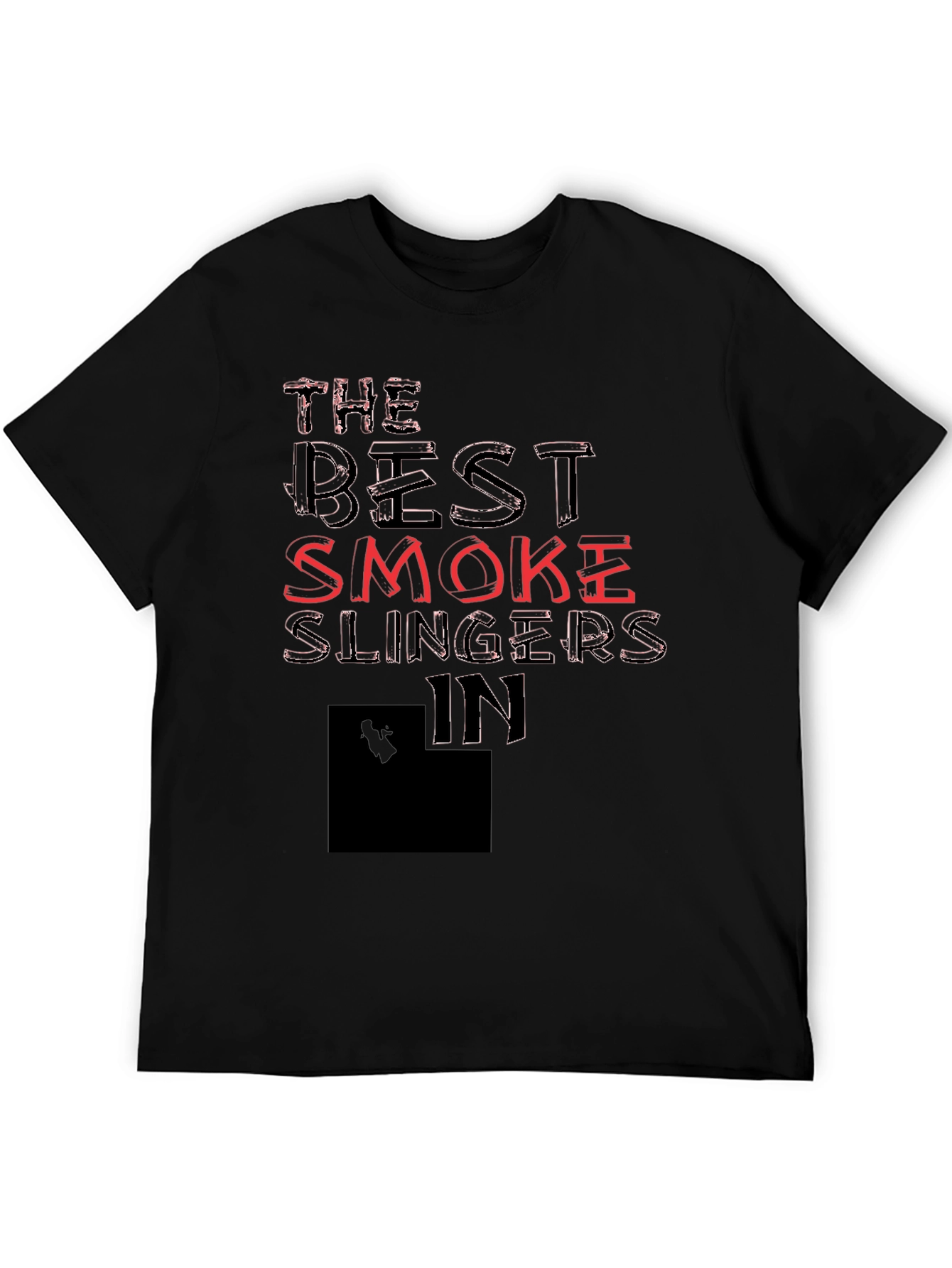 Best Smoke Slingers Black Graphic Tee