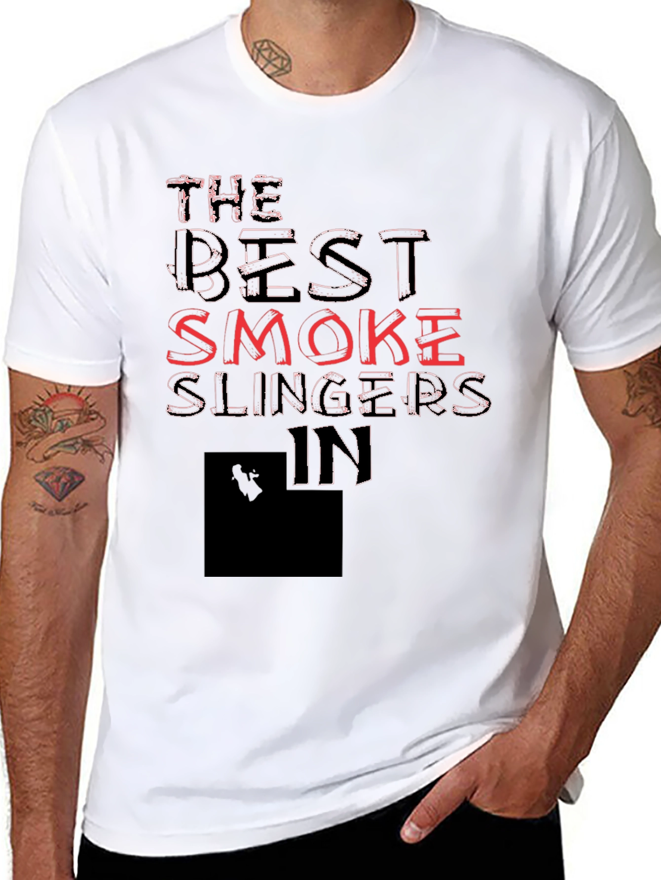 Best Smoke Slingers Black Graphic Tee