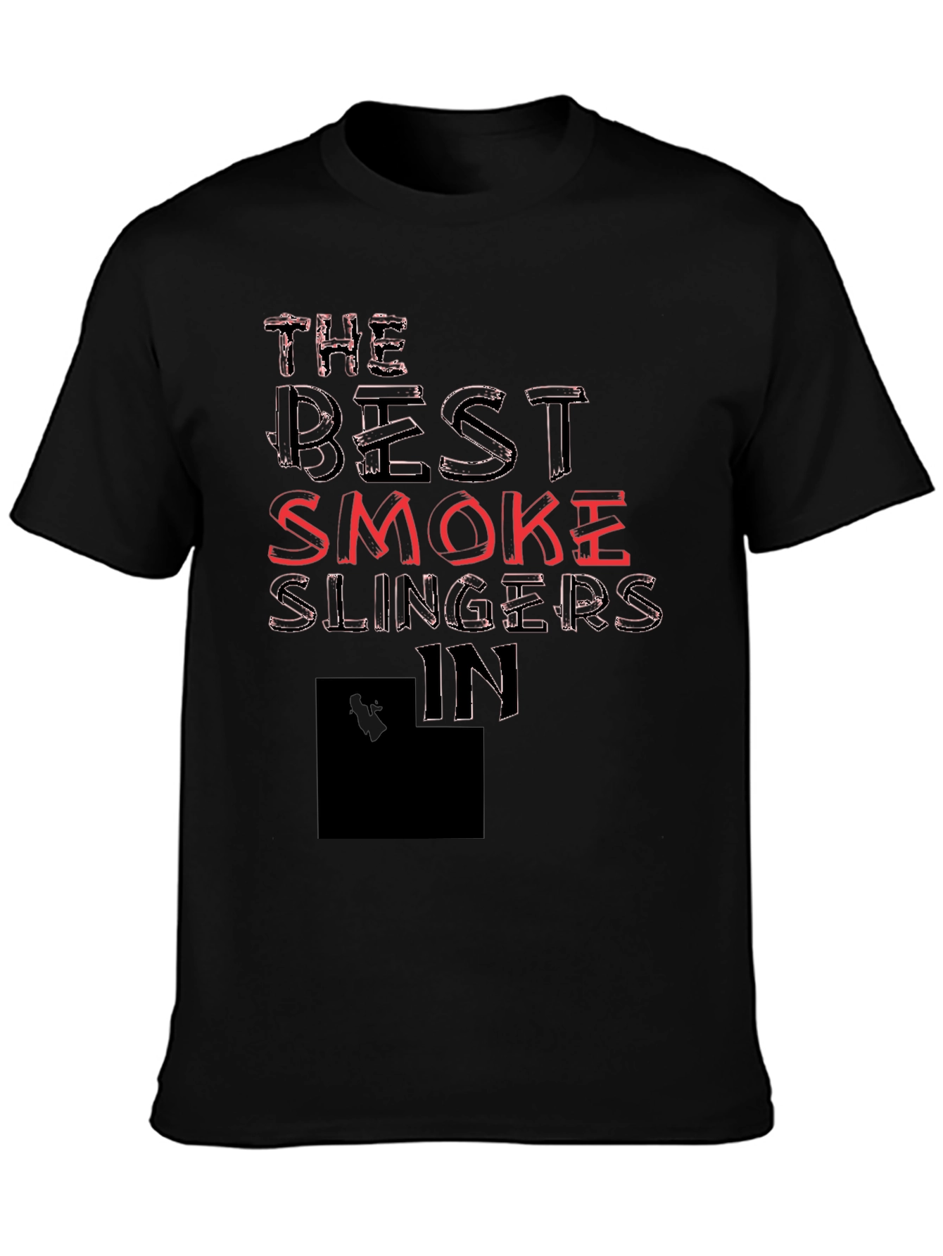 Best Smoke Slingers Black Graphic Tee
