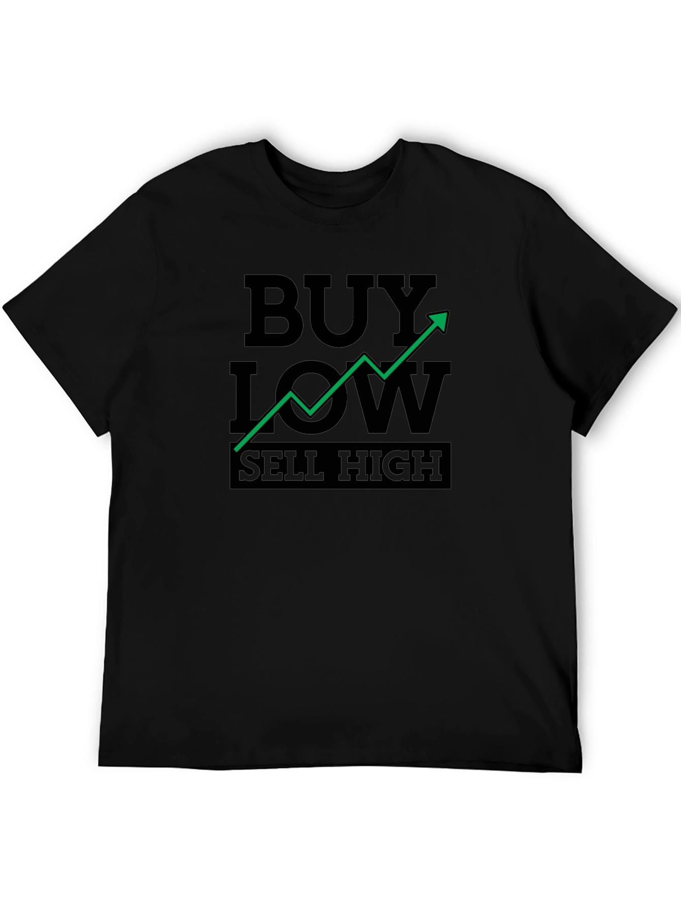 Buy Low Sell High Graphic Tee - Black