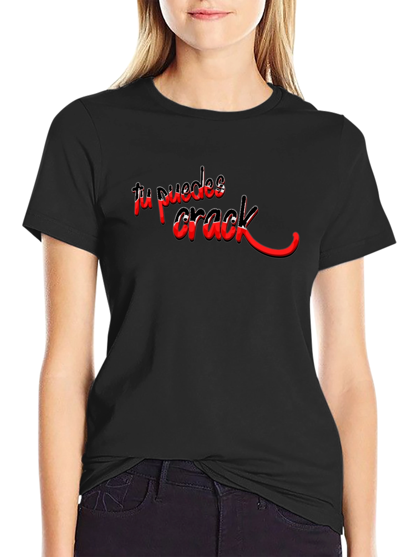 Tu Puedes Crack Graphic T-Shirt - Motivational