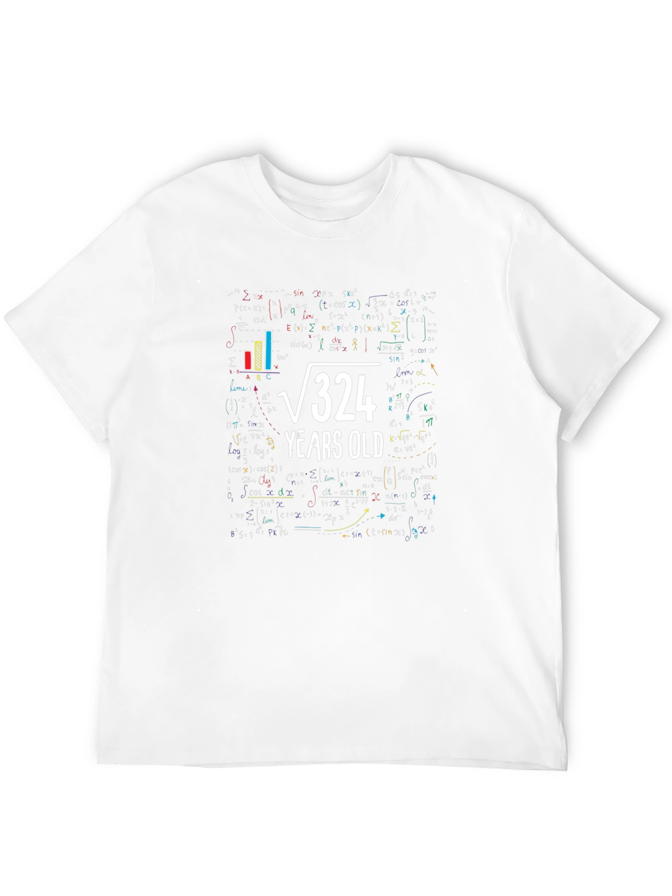 Math Formula Birthday T-Shirt - 18 Years Old