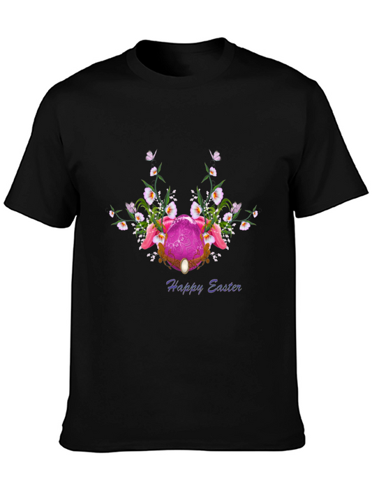 Happy Easter Floral Egg T-Shirt