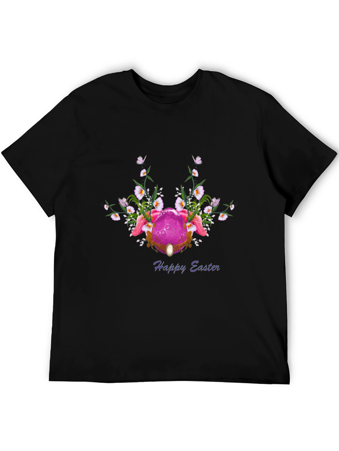 Happy Easter Floral Egg T-Shirt