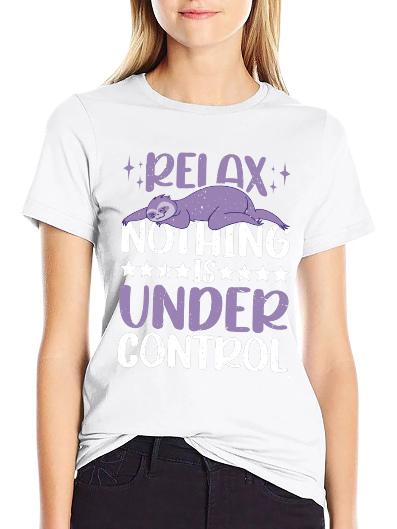 Relax Sloth Graphic T-Shirt - Nothing is Under Control