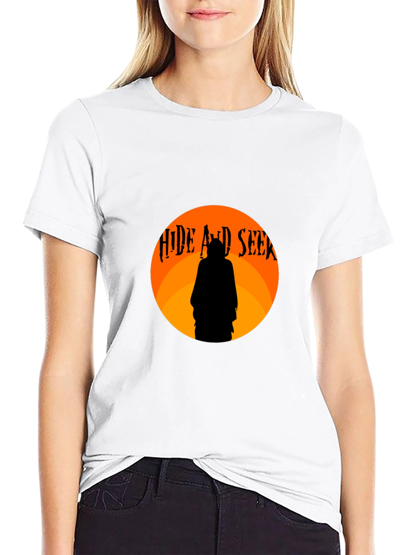Hide and Seek Graphic Tee - Mens Black T-Shirt