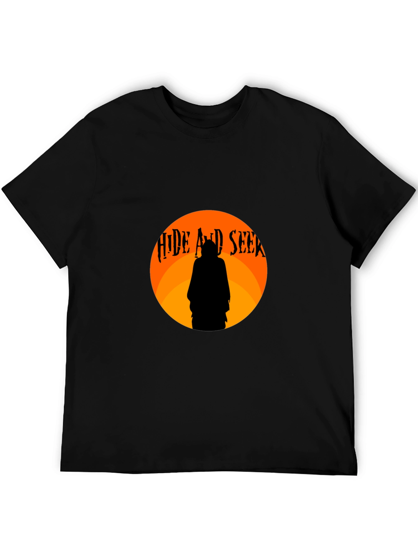 Hide and Seek Graphic Tee - Mens Black T-Shirt