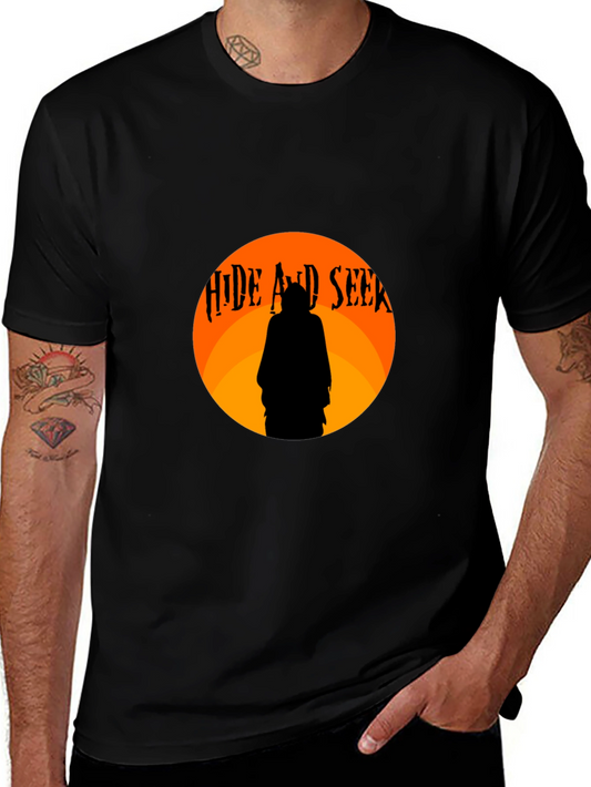 Hide and Seek Graphic Tee - Mens Black T-Shirt