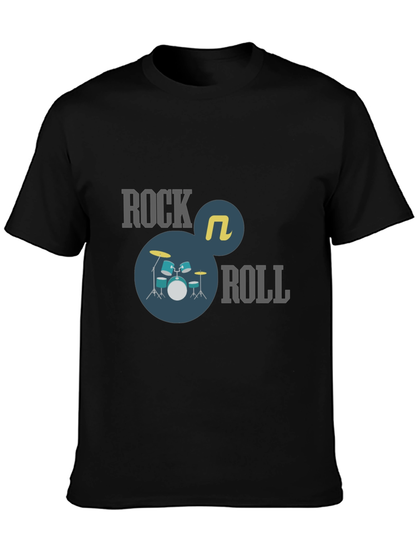 Rock and Roll Black Graphic Tee