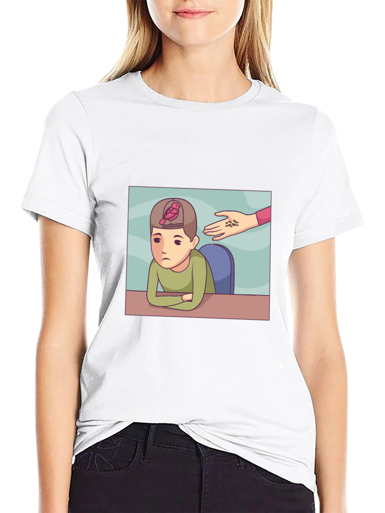 Brain Cage T-Shirt - Quirky Graphic Tee