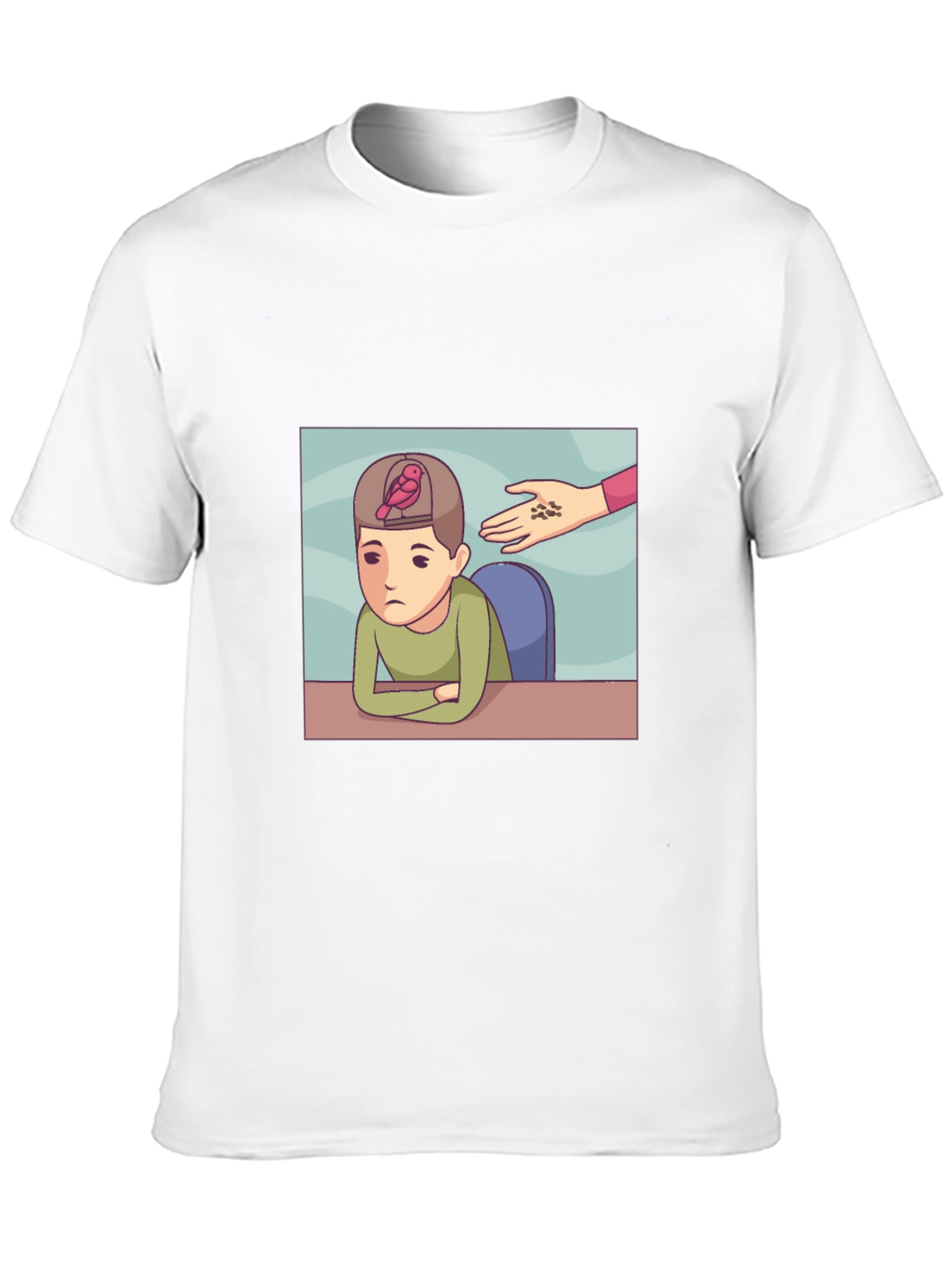 Brain Cage T-Shirt - Quirky Graphic Tee
