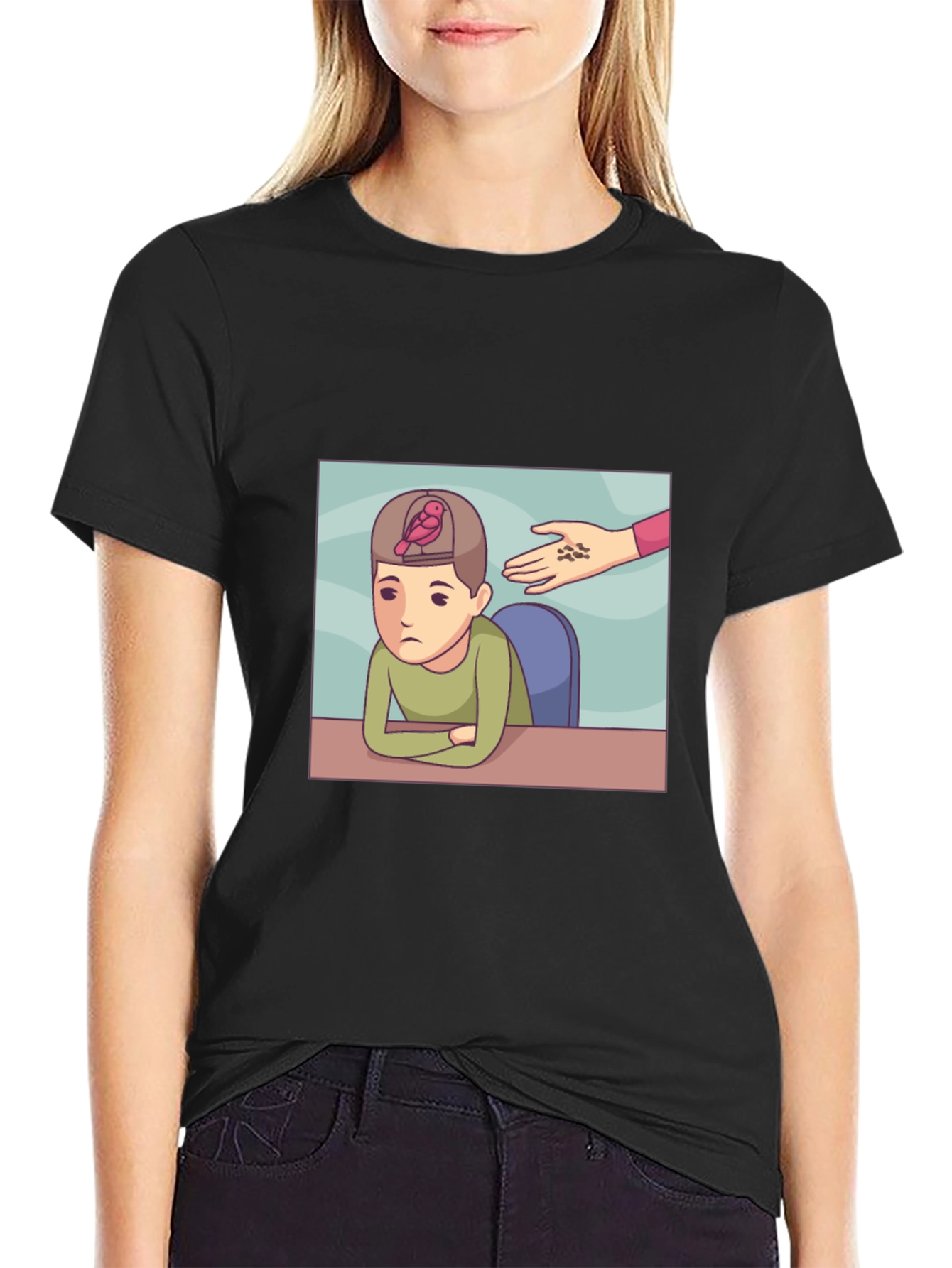 Brain Cage T-Shirt - Quirky Graphic Tee