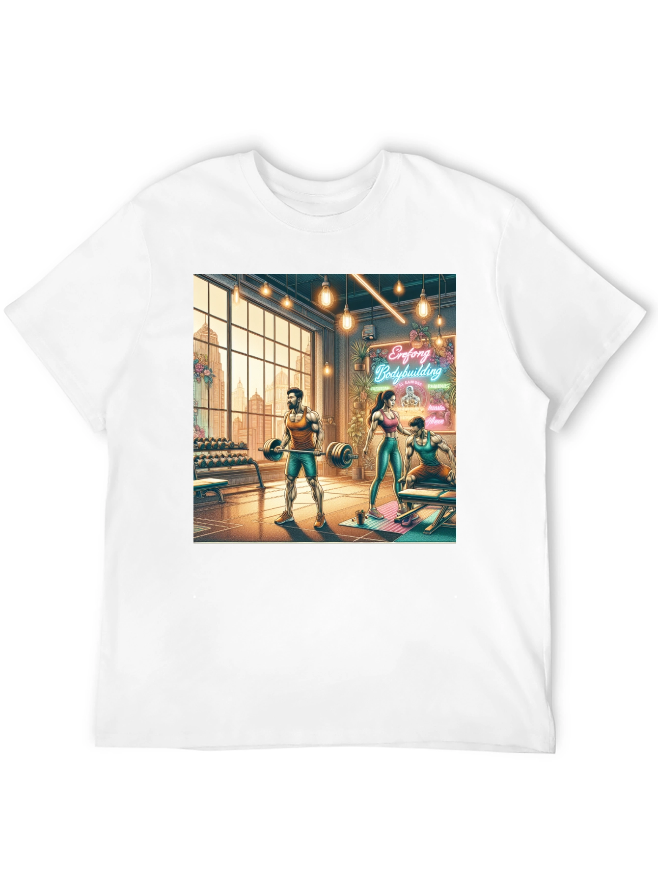 Gym Bodybuilding Graphic T-Shirt