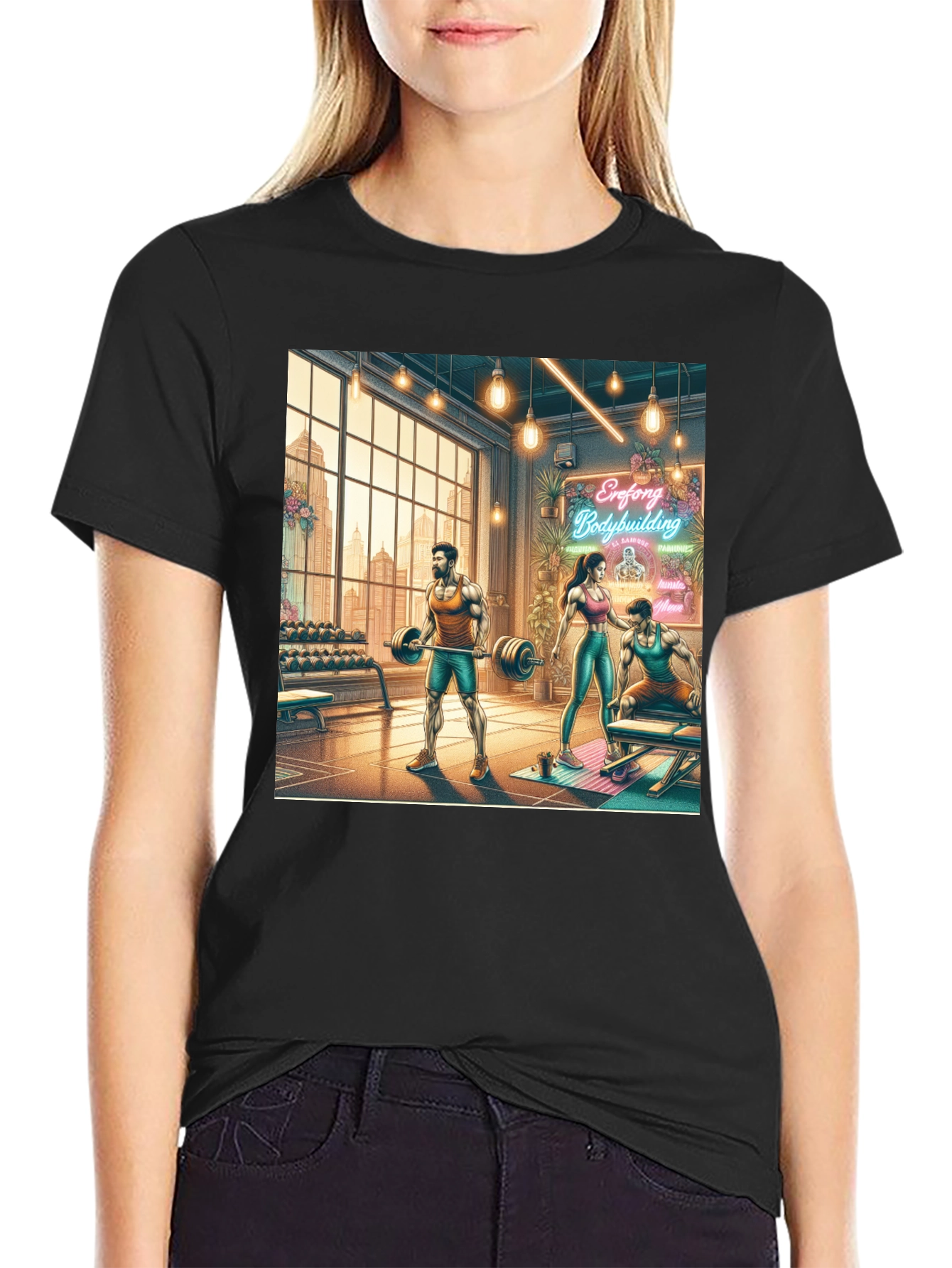 Gym Bodybuilding Graphic T-Shirt