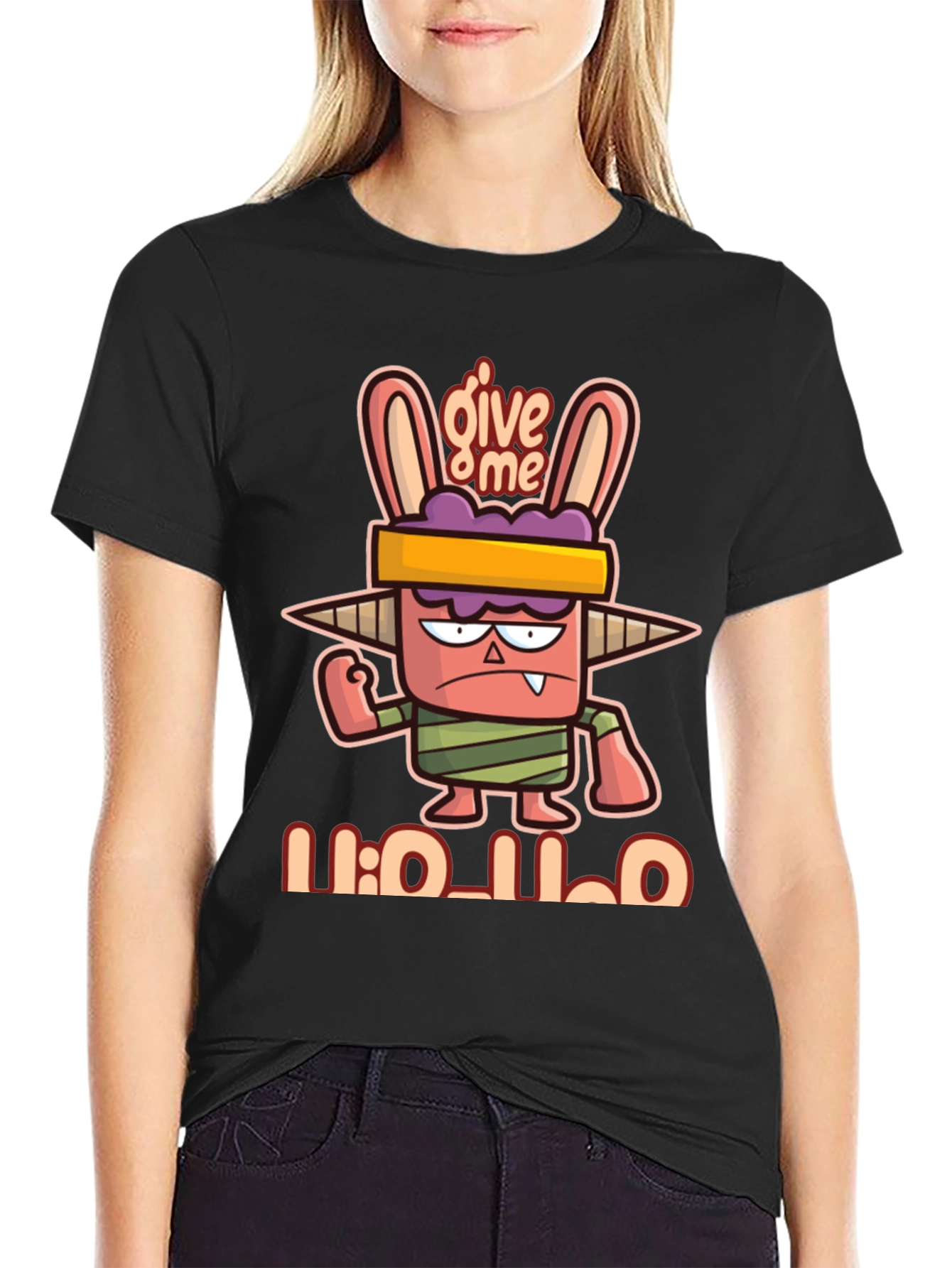 Give Me Holo T-Shirt - Fun Cartoon Style