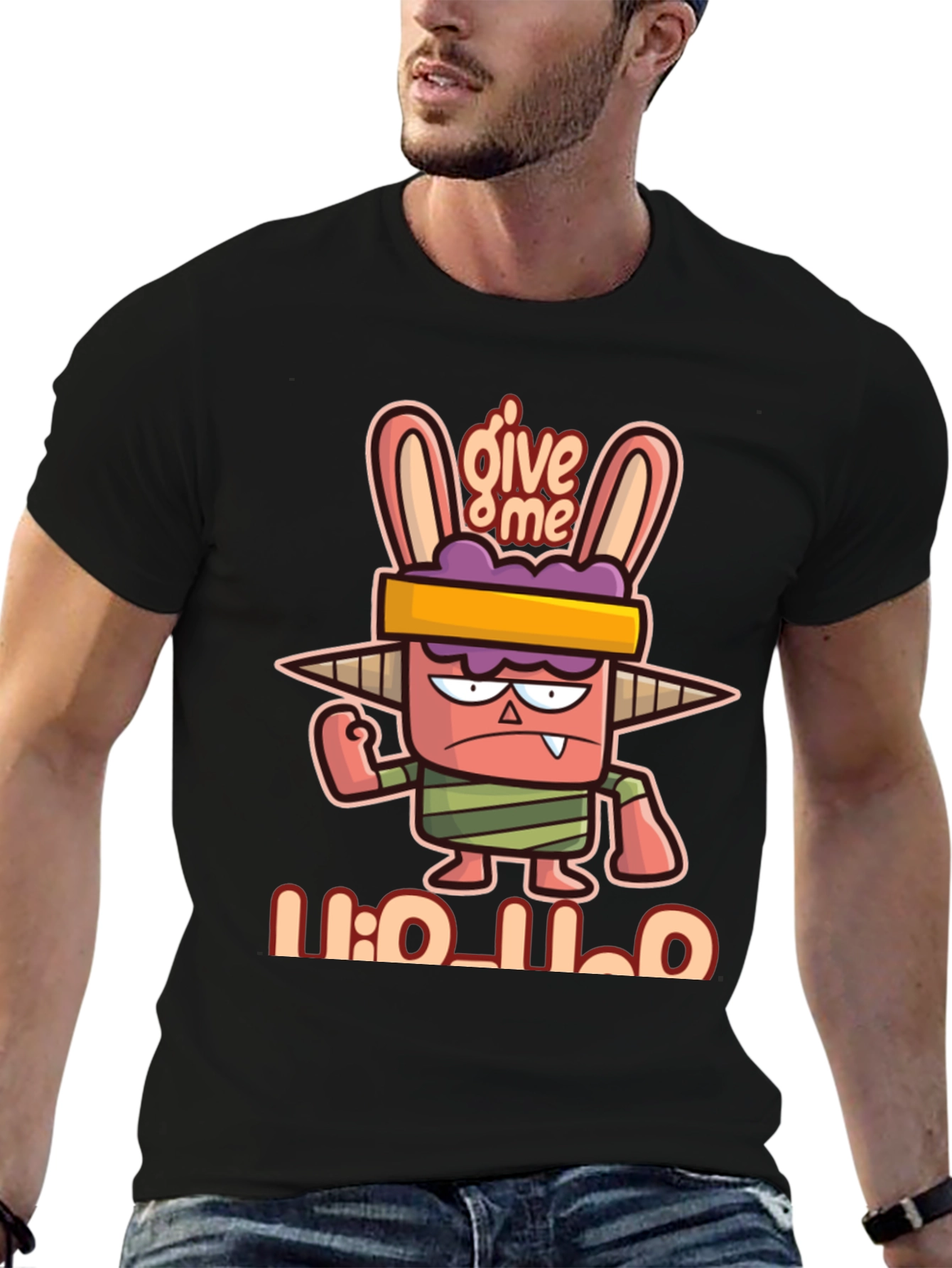 Give Me Holo T-Shirt - Fun Cartoon Style